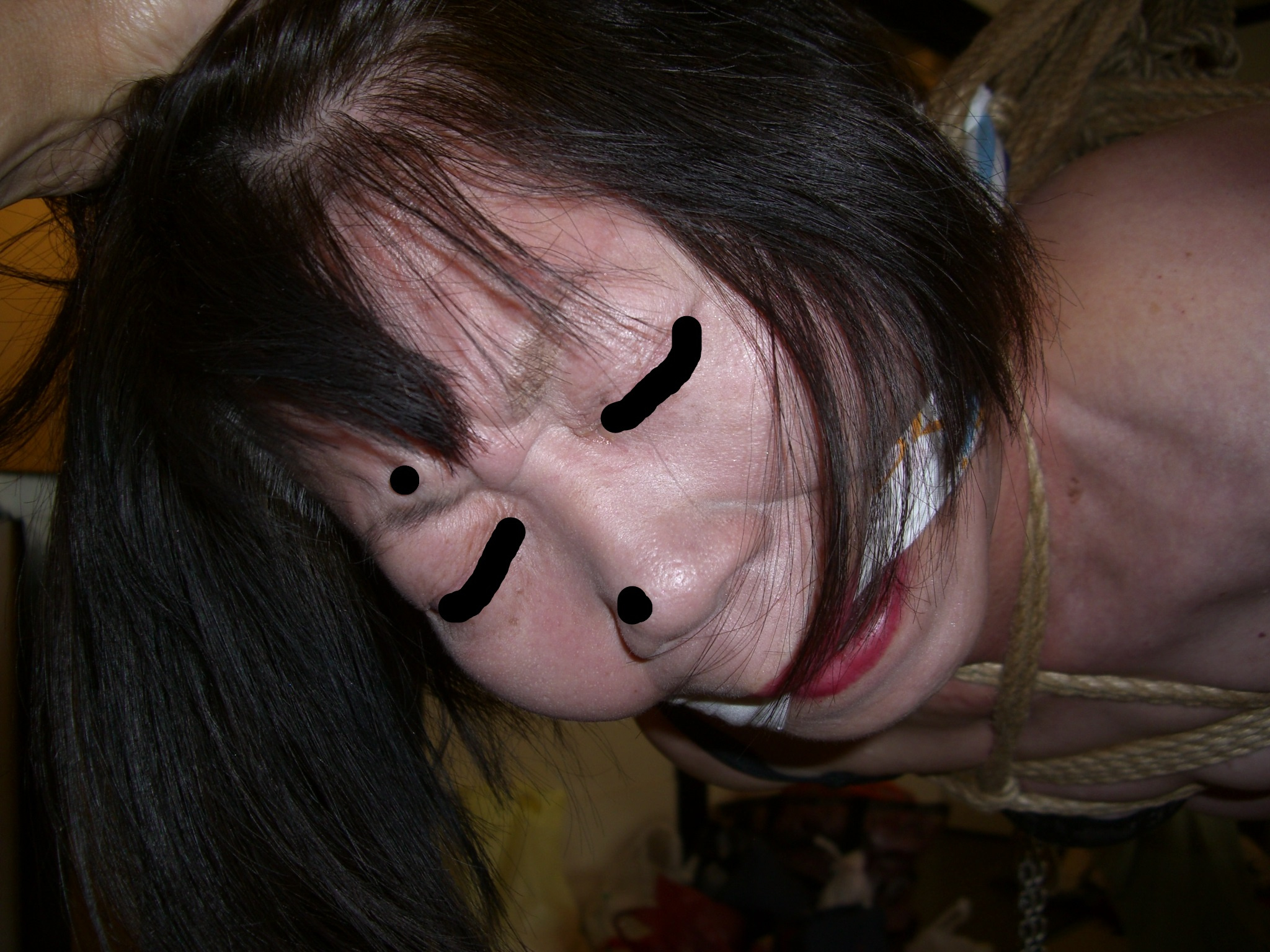 熟女 緊縛吊り画像