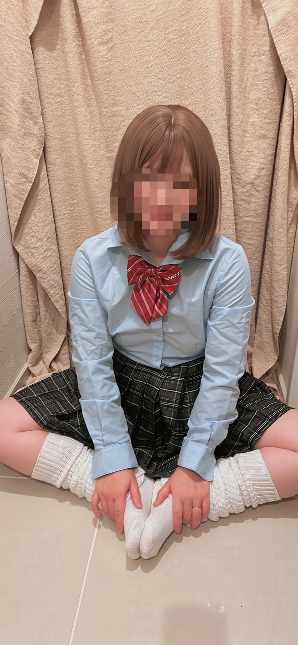 制服顔射の画像その1