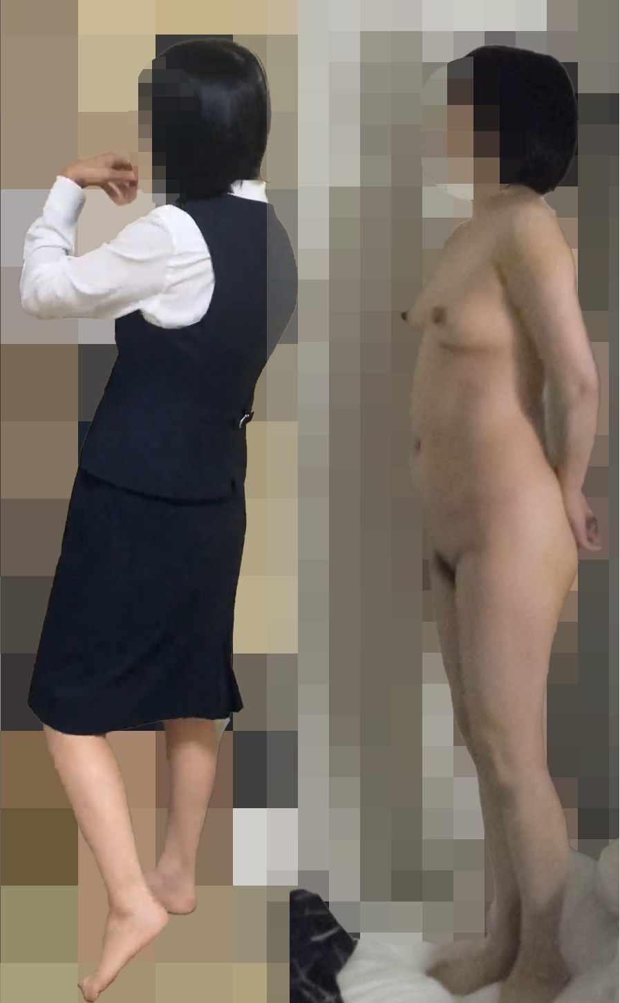 50代某保険業職員妻の騎乗位の画像その4