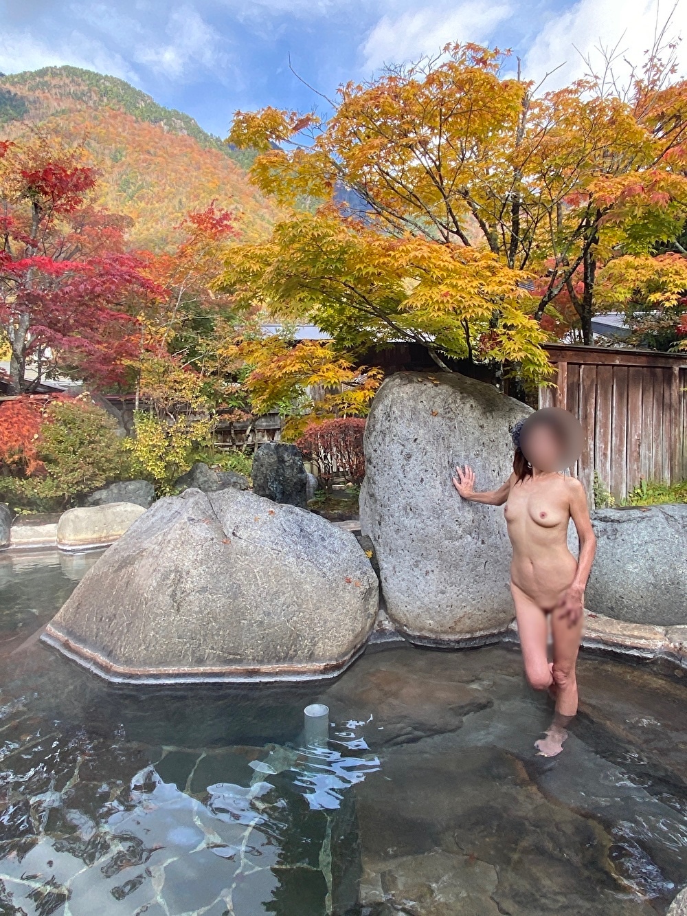 見頃の混浴温泉２の画像その5