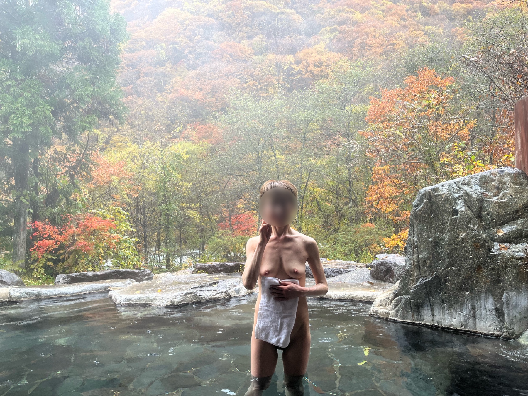 雨の紅葉狩り🍁の画像その1