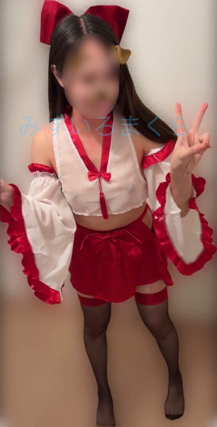 スケスケ🩵巫女ママの画像その2