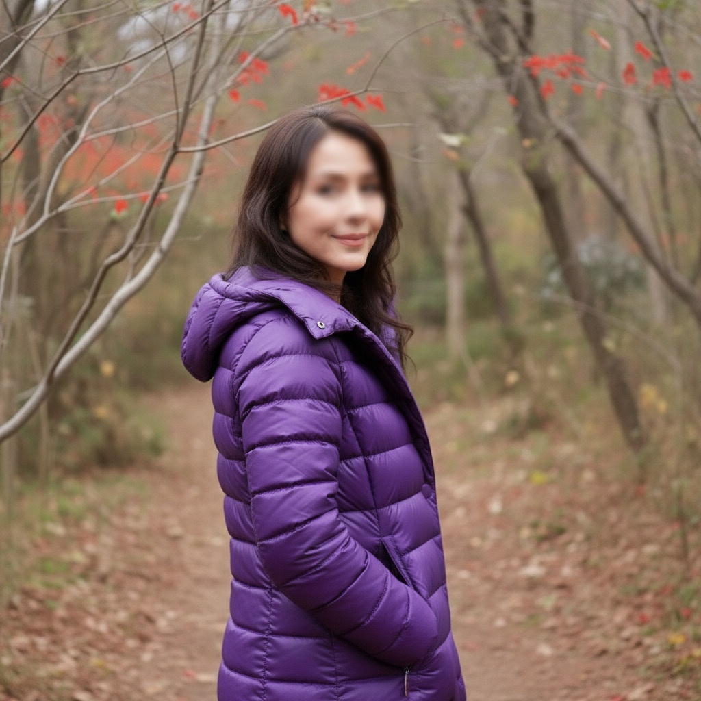 紅葉ポートレートの画像その1