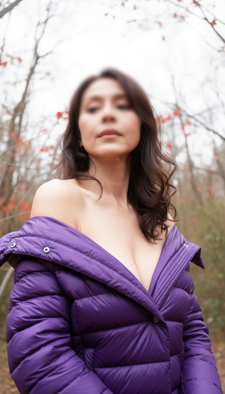 紅葉ポートレートの画像その3