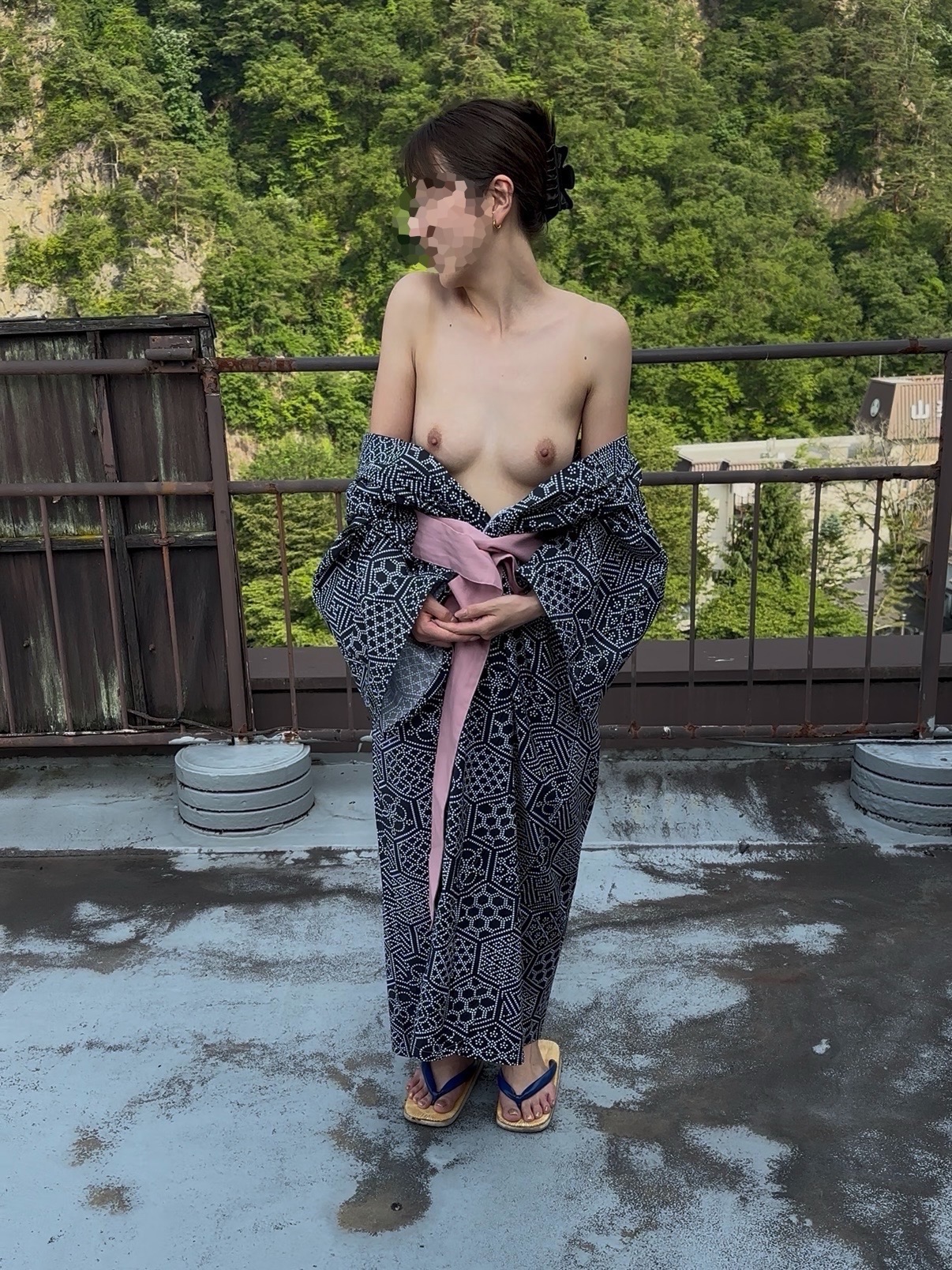 宿の屋上での画像その1