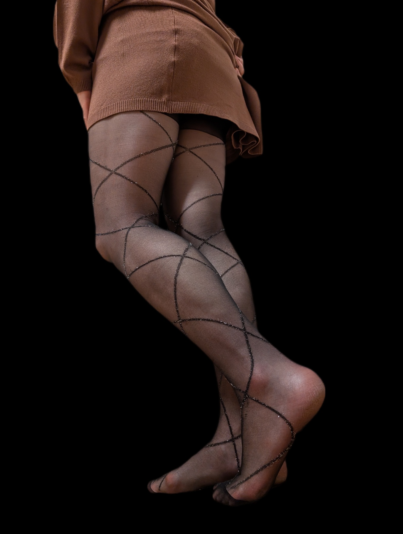 柄ストッキングの画像その1