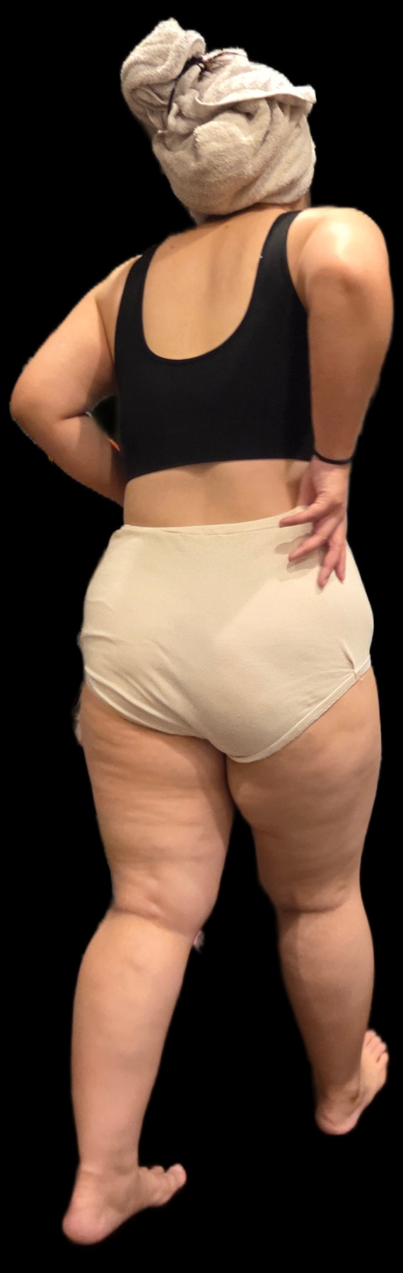 白の綿パンツの画像その2