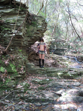 ミニスカNBNP散歩