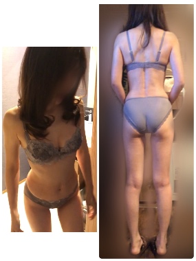 熟女50半ば下着姿