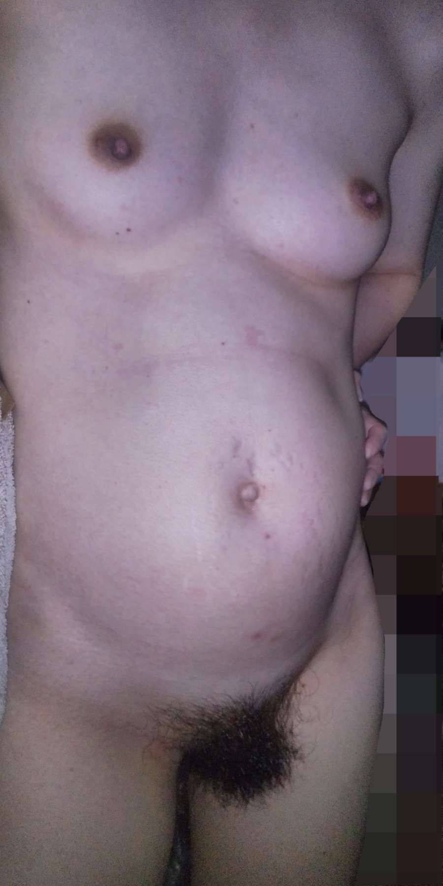 お風呂上り貧乳妻の画像その2