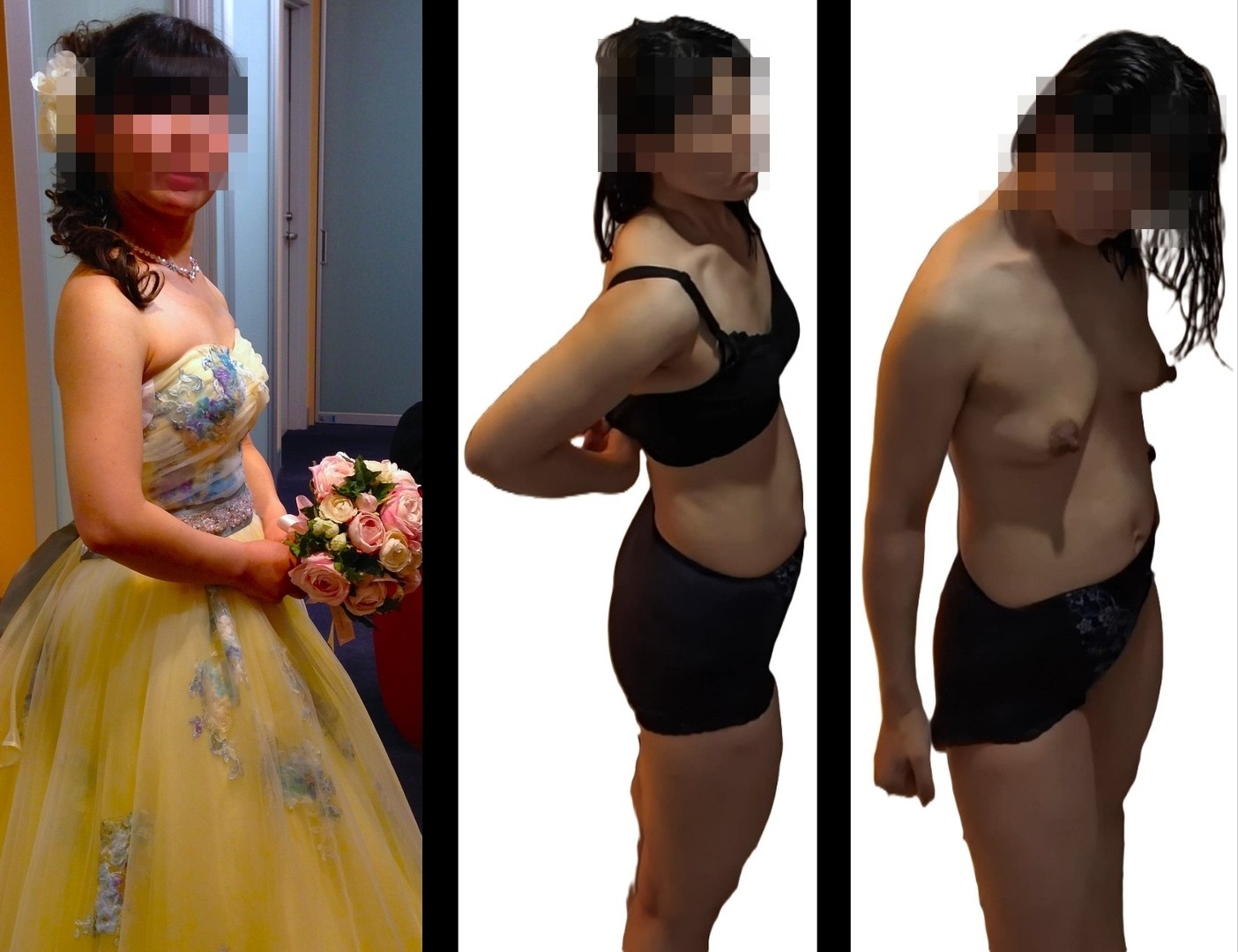 ドレス⇔脱衣の画像その1